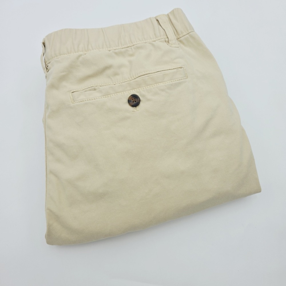 Bearbottom Clothing Men Khaki Beige Jogger Chino Pants Size Large Elastic Waist